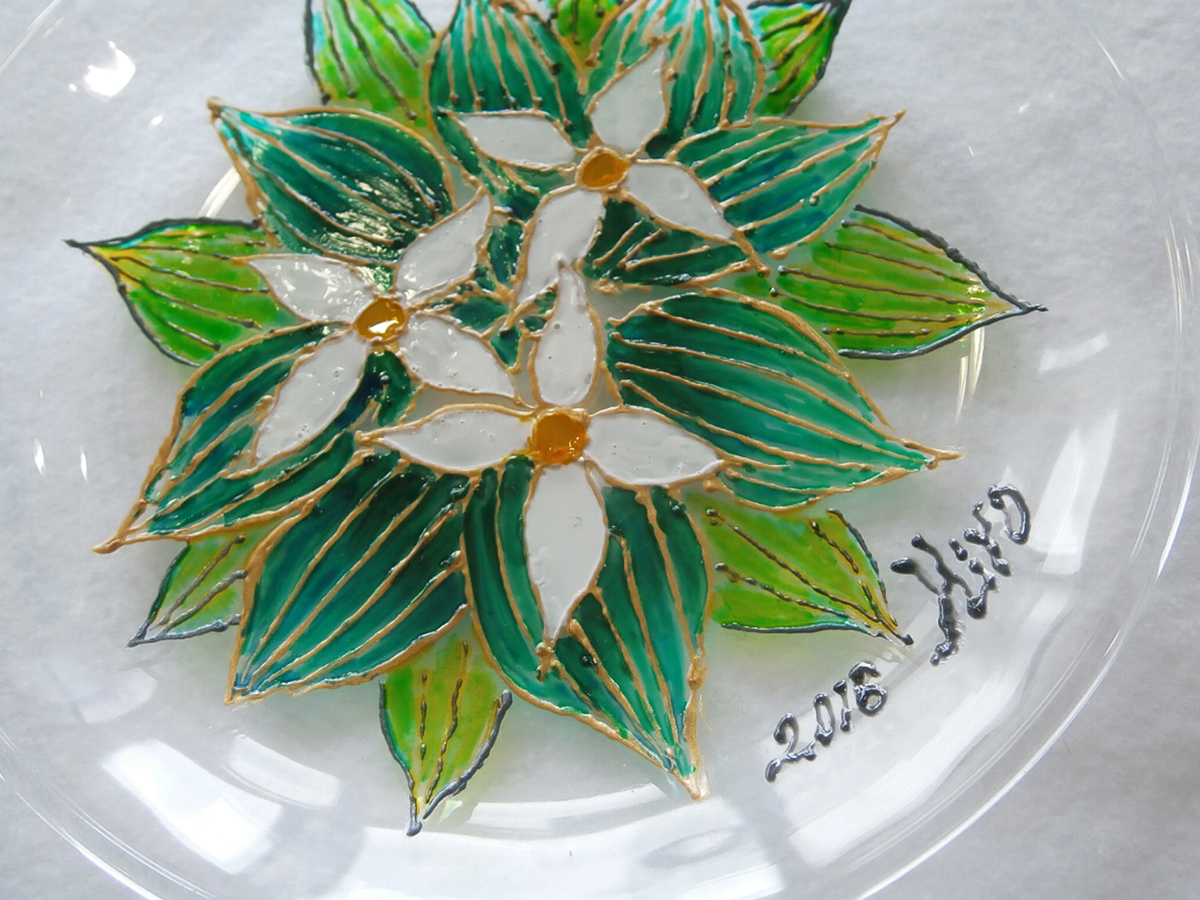 エナメル絵付け