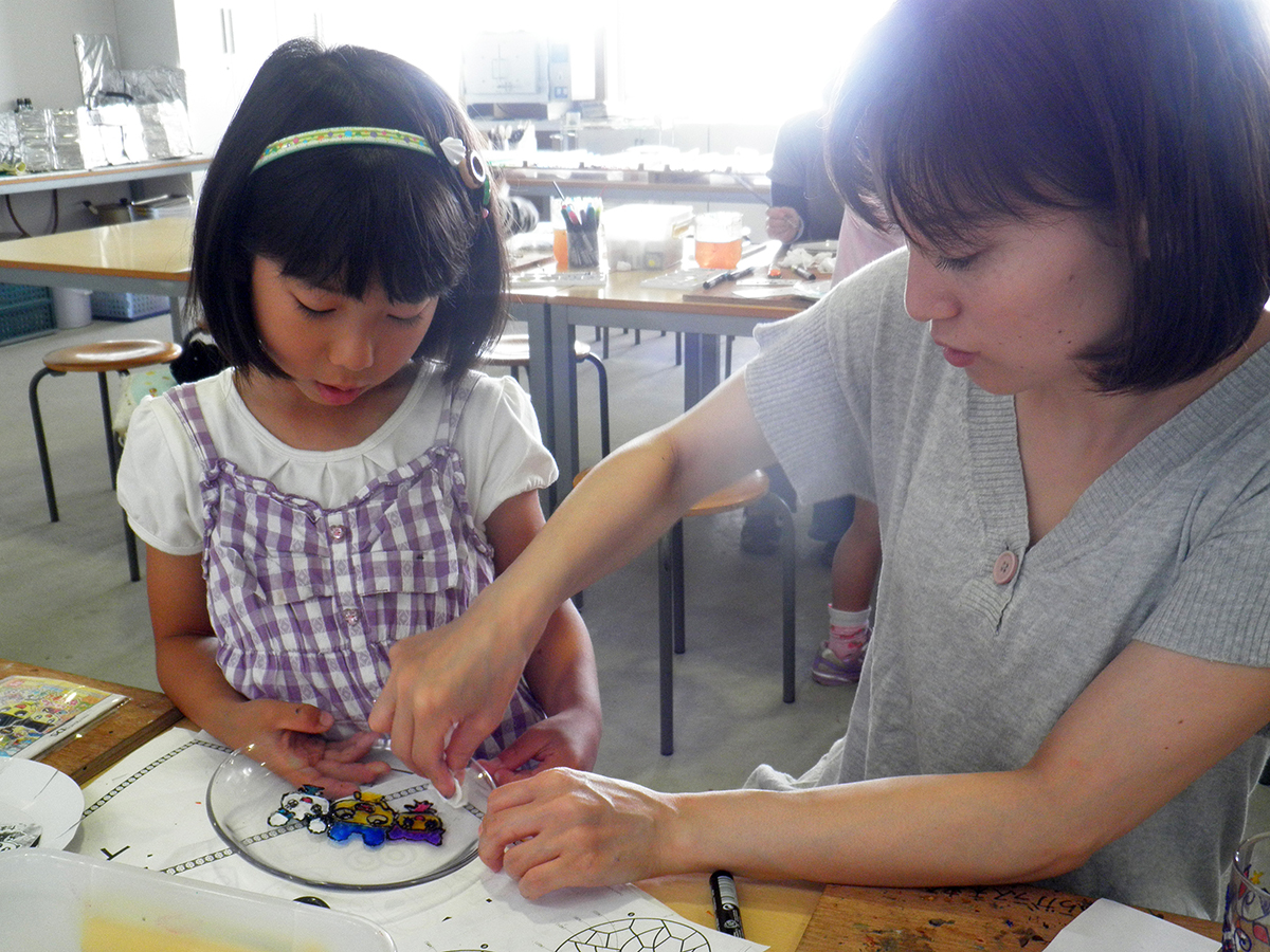 エナメル絵付け